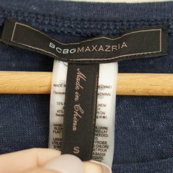 BCBGMazAzria Cold Shoulder Ruffle Overlay Top - Picture 4 of 6